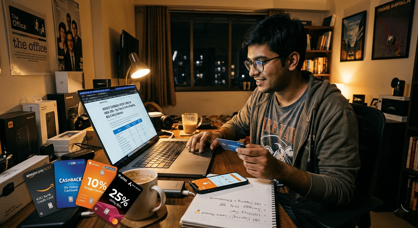 Highest Cashback Credit Cards in India 2026 – Top Picks for Online Shopping, Bills & Daily Expenses